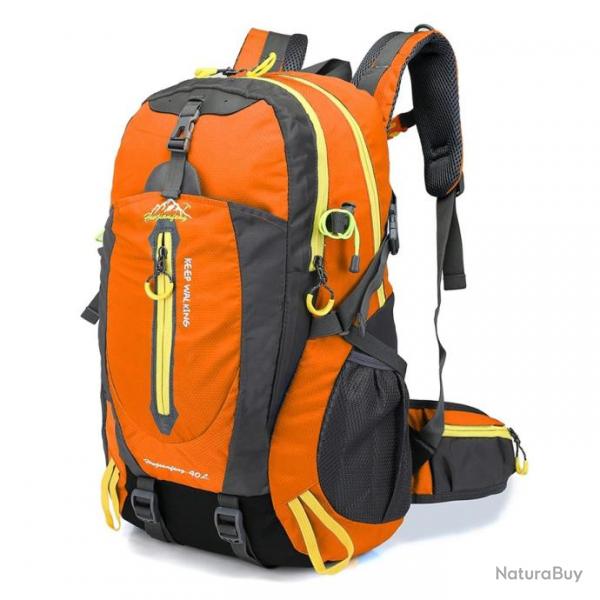 Sac  dos Militaire 40L tanche Voyage Camping Randonne Orange