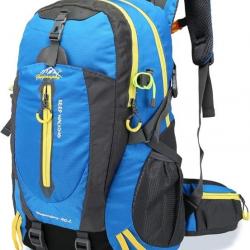 Sac à dos Militaire 40L Étanche Voyage Camping Randonnée Bleu