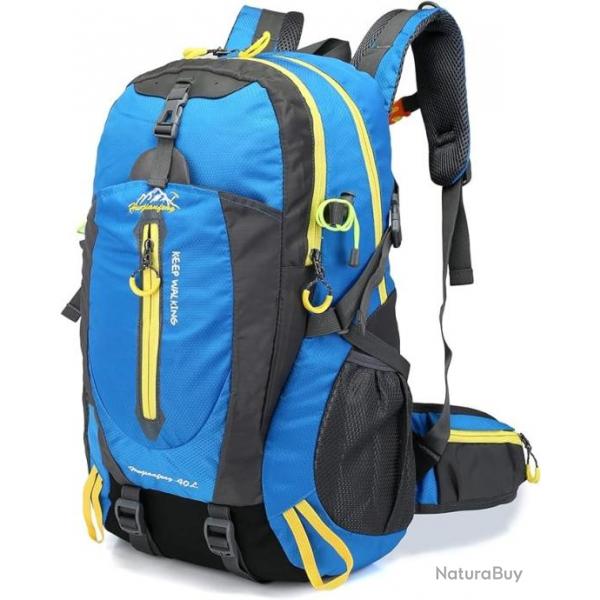 Sac  dos Militaire 40L tanche Voyage Camping Randonne Bleu