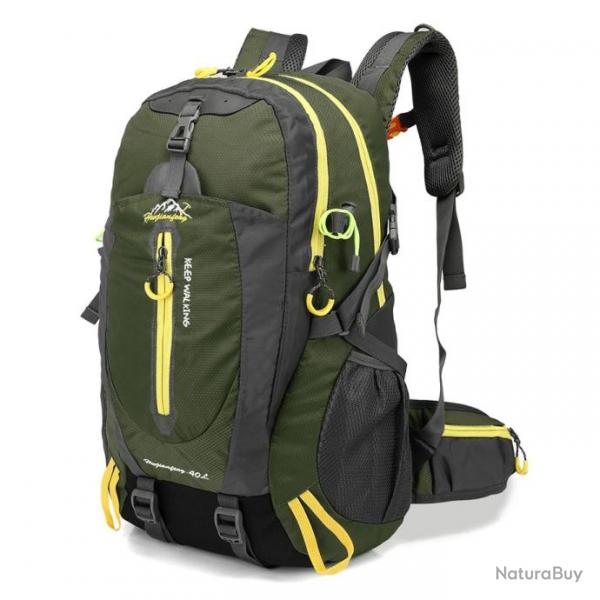 Sac  dos Militaire 40L tanche Voyage Camping Randonne Vert/Arm