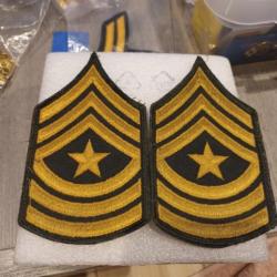 Lot de grades armée us SERGEANT MAJOR ORIGINAL