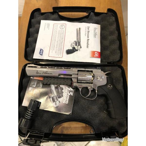 Revolver Dan Wesson 6" Billes acier cal 4.5 (3 joules) co2