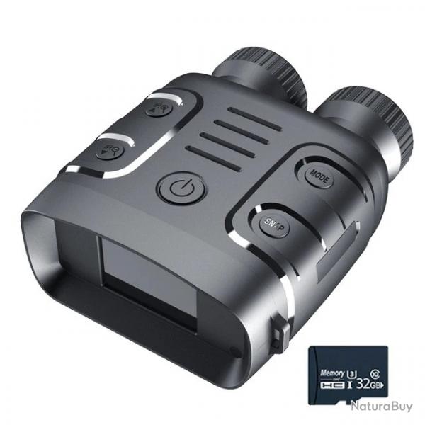 Jumelles de Vision Nocturne Numrique HD 1080P  pour Chasse Observation avec 32 GO