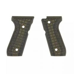 PLAQUETTES BERETTA 92 FS GRN/BLK G10 TACTICAL 61090