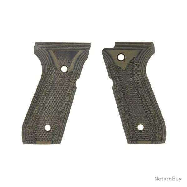 PLAQUETTES BERETTA 92 FS GRN/BLK CHECKER G10 TACTICAL 61080