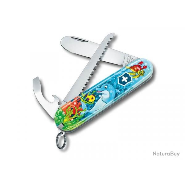 BEL1053 SET COUTEAU SUISSE VICTORINOX "MY FIRST VICTORINOX" DAUPHIN + SCIE NEUF