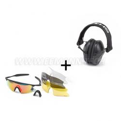 PACK: GHOST Shooting Glasses Kit + GHOST Adjustable Ear Muffs