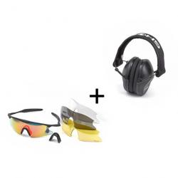 PACK : Kit de lunettes de tir GHOST + Cache-oreilles réglables GHOST