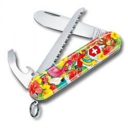 BEL1055 SET COUTEAU VICTORINOX "MY FIRST VICTORINOX" PERROQUET + SCIE NEUF