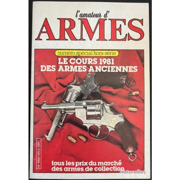 Livre L'amateur d'armes HS 1 : Le cours 1981 des armes anciennes