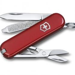 1057 COUTEAU SUISSE VICTORINOX CLASSIC SD STYLE ICON RED 7 FONCTIONS NEUF