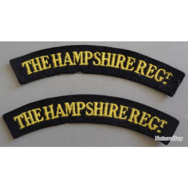 insignes de manches anglais the hampshire reg t