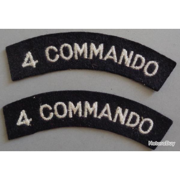 insignes de manches 4 commando