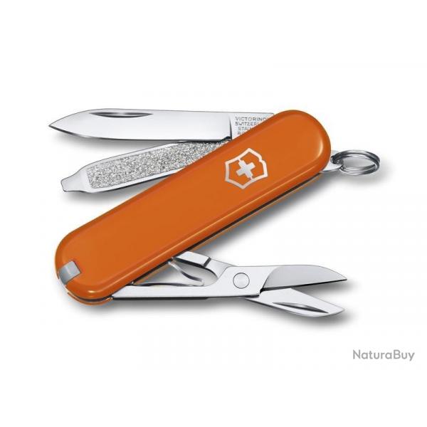 BEL1060 COUTEAU SUISSE VICTORINOX CLASSIC SD MANGO TANGO 7 FONCTIONS NEUF