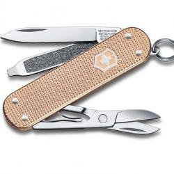 BEL1061 COUTEAU SUISSE VICTORINOX CLASSIC ALOX FRESH PEACH 5 FONCTIONS NEUF