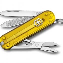 BEL1062 COUTEAU SUISSE VICTORINOX CLASSIC SD TUSCAN SUN TRANSLUCIDE 7 FONCTIONS NEUF