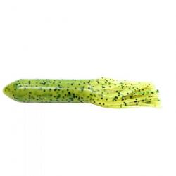 LEURRE SOUPLE TUBE 10 FEET UNDER TUBULL 4" #16 CHARTREUSE PEPPER