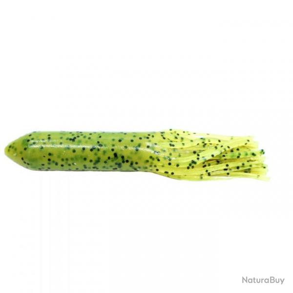 LEURRE SOUPLE TUBE 10 FEET UNDER TUBULL 4" #16 CHARTREUSE PEPPER