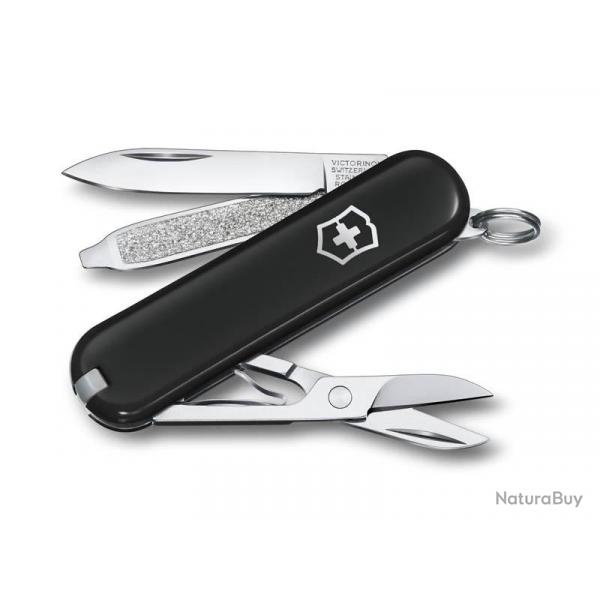 BEL1072 COUTEAU SUISSE VICTORINOX CLASSIC SD DARK ILLUSION 7 FONCTIONS NEUF