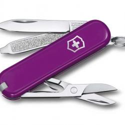 BEL1078 COUTEAU SUISSE VICTORINOX CLASSIC SD TASTY GRAPE 7 FONCTIONS NEUF