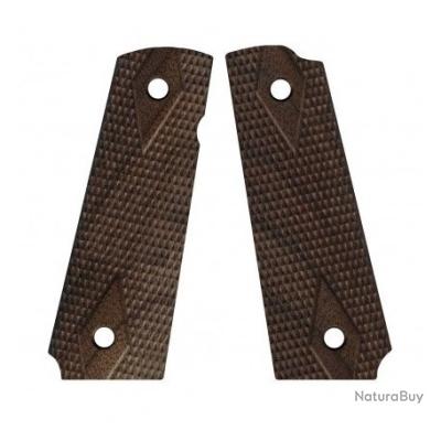 PLAQUETTE EN BOIS VÉRITABLE POUR COLT 1911 gravé au laser - Crosses poignées pistolets (11241335