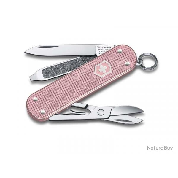 BEL1082 COUTEAU SUISSE VICTORINOX CLASSIC SD COTTON CANDY ALOX 5 FONCTIONS NEUF