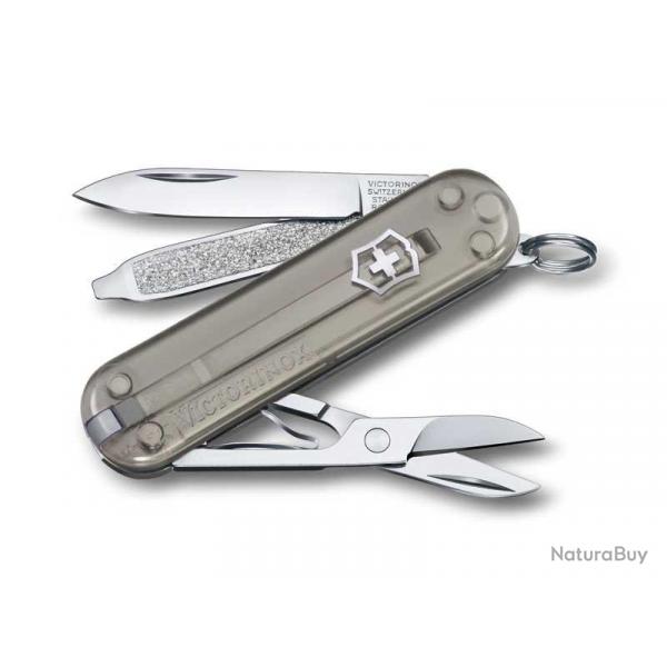 BEL1083 COUTEAU SUISSE VICTORINOX CLASSIC SD MYSTICAL MORNING TRANSLUCIDE 7 FONCTIONS NEUF