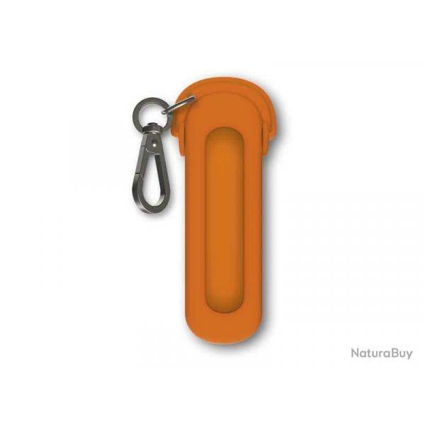 BEL1089 ETUI / COQUE SILICONE VICTORINOX CLASSIC SD ECOUTEURS MANGO TANGO ORANGE NEUF