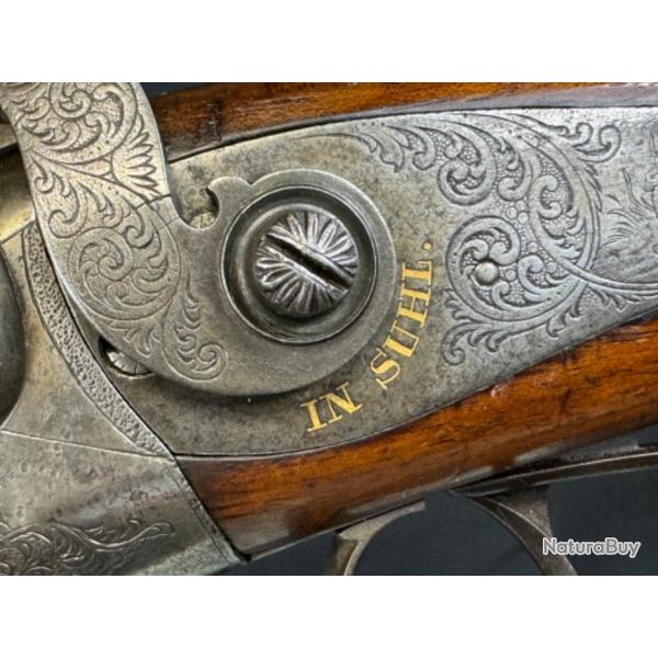 fusil de chasse  a broche cal 16.  V FUNK    SHUL   annee 1870