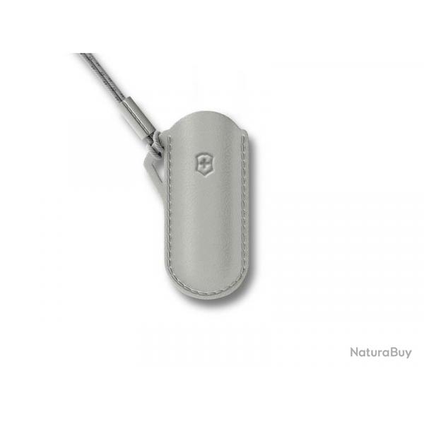 BEL1096 POCHETTE CUIR VICTORINOX CLASSIC SD GRIS MYSTICAL MORNING NEUF