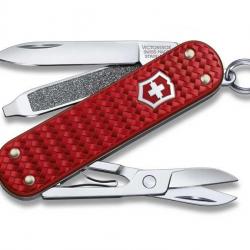 BEL1101 COUTEAU SUISSE VICTORINOX CLASSIC SD PRECIOUS ALOX ICONIC RED 5 FONCTIONS NEUF