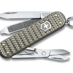 BEL1104 COUTEAU SUISSE VICTORINOX CLASSIC SD PRECIOUS ALOX INFINITE GREY 5 FONCTIONS NEUF