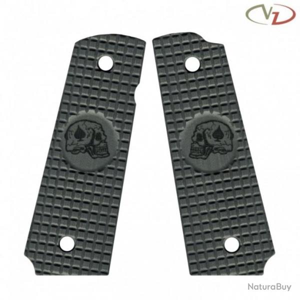 VZ Grips - Poigne grave pour 1911 Death Card Frag - Steel Gray