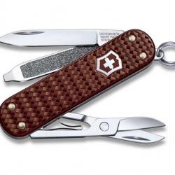 BEL1105 COUTEAU SUISSE VICTORINOX CLASSIC SD PRECIOUS ALOX HAZEL BROWN 5 FONCTIONS NEUF