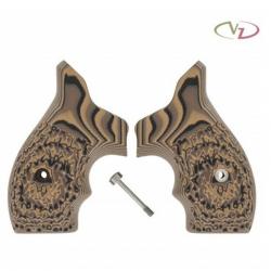 VZ Grips - Poignée pour revolver Kimber K6 grip Stipple - Hyena Brown