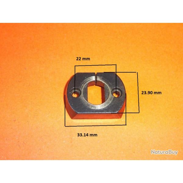 embase acier EAW montage pivot entraxe 22mm - VENDU PAR JEPERCUTE (D23H52)