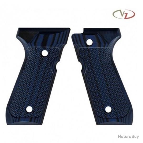 VZ Grips - Poigne pour Beretta 92-96-98 modle Tactical Slants - Full Size - Blue Black