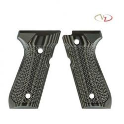 VZ Grips - Poignée pour Beretta 92-96-98 modèle Tactical Slants -Full Size -  Black Grey