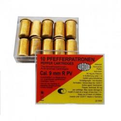 Balle de défence Wadie Pepper gaz - Par 10 - Cal. 9 mm R / 380