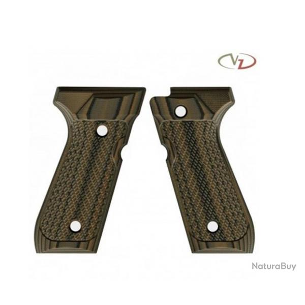 VZ Grips - Poigne pour Beretta 92-96-98 modle Tactical Slants - Full Size - Hyena Brown