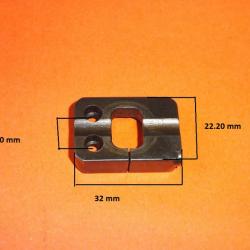 embase acier EAW montage pivot entraxe 10mm - VENDU PAR JEPERCUTE (D23H54)