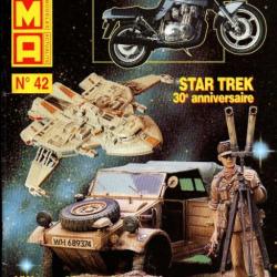 revue maquettes m.m.a.kubelwagen, star trek 30e anniversaire, gloster météor, bell uh 1, p-38, lg 2