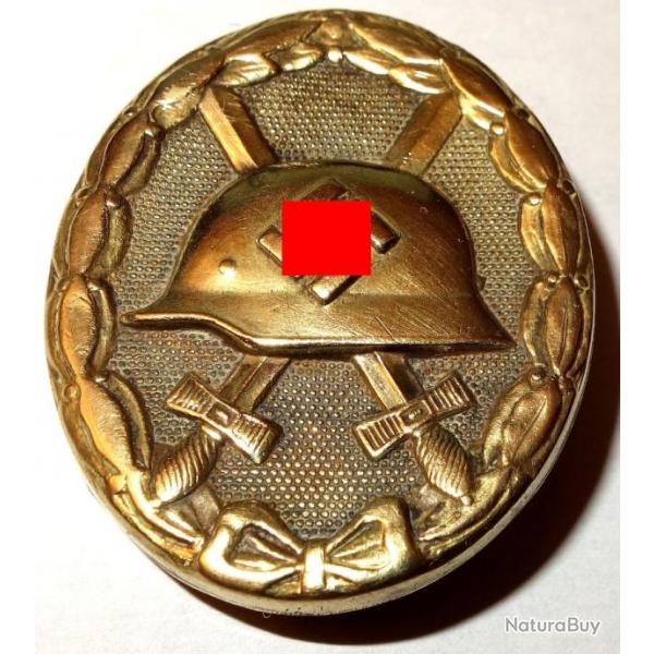 INSIGNE ALLEMAND DE BLESSE  OR  de la SECONDE GUERRE.  /8590