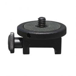 Adaptateur pour caméra et accessoire à vis 1/4" sur rail picatinny 20 mm