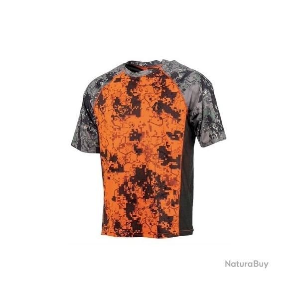 T-shirt SOMLYS stretch digital orange