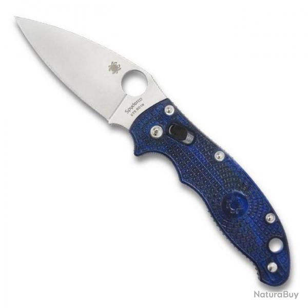 Couteau "Manix 2" CTS-BD1 / nylon-fibre de verre, Couleur bleu translucide [Spyderco]