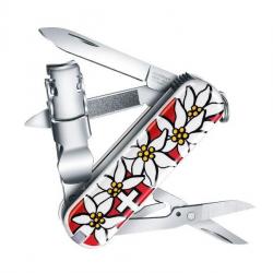 BEL1112 COUTEAU SUISSE VICTORINOX NAILCLIP 580 EDELWEIS 8 FONCTIONS NEUF