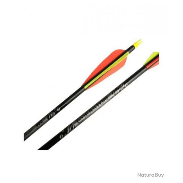 EASTON - 6 FLCHES XX75 GAMEGETTER AVEC VANES PLASTIQUES - SPIN 400