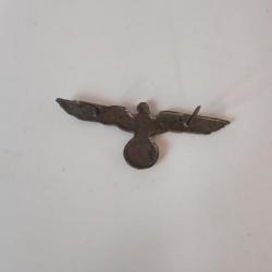 INSIGNE METAL DE L AIGLE WH POUR CASQUETTE ALLEMANDE.PETIT MODÈLE BRONZE