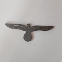 INSIGNE METAL DE L AIGLE WH POUR CASQUETTE ALLEMANDE.GRAND MODÈLE BRONZE